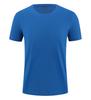 Camiseta de algodón de seda fresca de 180 g, manga corta, cuello redondo, de peso pesado, ropa de grupo, ropa de trabajo, ropa de clase, logotipo imprimible informal americano.