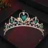 Corona de Novia Europea y Americana Amazon Accesorios para el Cabello Corona Barroca Corona de Cumpleaños Infantil Tocado de Boda de Cristal Diadema