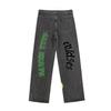 Calças Estilo de Rua Americano Masculino Ins Trendy Vibe High Street Jeans Bordados Retos Calças Dad Oldschool