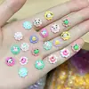 Joyería para Arte de Uñas de Resina Dibujos Animados Dinosaurio Comida Linda Juguete Joyería para Uñas Aretes Funda para Teléfono Móvil Accesorios de Uña Portátiles