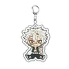 Cazador de demonios: Kimetsu No Yaiba Tanjiro Nezuko Llavero Colgante Acrílico Merchandising de Anime Personalizado Artículos en Stock para Dropshipping