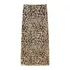 Top de Verano Nuevo para Mujer Estilo Europeo y Americano con Estampado Animal de Malla de Seda sin Tirantes 4828 4829