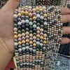 Pérolas de alta imitação Swarovski iridescentes verde escuro com forte brilho, perfeitamente redondas, contas de concha com furo passante, acessórios para joias DIY, venda direta da fábrica