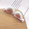 Nueva horquilla de orejas de gato de celebridad de Internet para otoño e invierno para niños, clip para flequillo, tocado, clip lateral para cabello suelto, linda horquilla de felpa