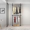 Cabide de teto retrátil sem furos para cabide de roupas cabide simples interno cabide de varanda fábrica atacado