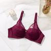 Comercio exterior transfronterizo, lencería sexy de encaje, transpirable, de talla grande, para mujer, con fruncido, ajustable, fina y sujetador