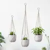 Bolsa de Malla para Maceta, Venta Caliente Transfronteriza Jardinería Planta Tejida a Mano de Algodón Maceta Colgante Decorativa Bolsa de Malla para Plantas