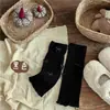 Wtk1309 Calcetines Nuevos de Invierno para Niños Bebé Color Retro Múltiples Lazos Pequeños Cubre Piernas Gruesos Cálidos