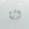 Anillo de plata de ley s925 con diseño de trébol de cuatro hojas y circonita tipo diamante, no se decolora, para mujer, amigas, moda nicho, lujo ligero, moda coreana