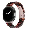 Adecuado para relojes Samsung Watch8/9, Correa de reloj inteligente clásica de acero inoxidable y resina de una sola cuenta para Watch8