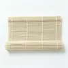 Cortina de Bambu para Sushi Cortina de Rolagem de Couro Branco Tapete Cortina de Rolagem de Alga Molde de Arroz Cortina de Rolagem de Sushi Cortina de Rolagem de Arroz de Alga