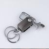Llavero para hombre, colgante de llave de coche para cintura, llavero creativo con letras personalizadas, letra giratoria superior, cuchillo abierto