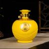 Jarra de Vino de Cerámica de Jingdezhen 1.50kg 2.50kg Puré Corrugado Hogar Botella de Licor Sellada Botella Vacía Jarra de Vino de Alta Gama Jarra de Vino