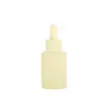 En Stock Transfronterizo 20-50ml Arena Blanca Botella Gotero de Vidrio Plano Botella para Aceite Esencial Botella para Sérum Botella de Líquido Original Botella de Recarga