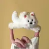 Grampo de Banana Estampado de Leopardo Gatinho Doce e Descolado para Meninas 2025 Novo Grampo Vertical Plissado Multicamadas para Rabo de Cavalo Grampo de Cabelo na Parte de Trás da Cabeça