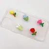 Mini rosa de simulación creativo DIY carcasa de teléfono móvil cuerda para el pelo pasador parche para taza de agua accesorios de resina pegamento cremoso