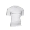 Cabello Liso de Fábrica Verano Transpirable Ajustado Sin Costuras Edición Mejorada Presión Fuerte Moldeador Corporal Abdominal Manga Corta Ropa Moldeadora Corporal Deportiva para Hombres