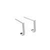 Pendientes Pequeños de Línea Minimalista para Mujer, Celebridad Coreana de Internet a la Moda, Pendientes de Estilo Cool, Pendientes de Doble Gancho Cool y Guapos para Hombre