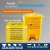 Sacos de plástico amarelos espessos portáteis boca plana sacos de lixo para resíduos médicos atacado fabricantes de colete para clínica