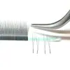 Venta Directa de Fábrica Pestañas Trenzadas en Forma de W Semiacabadas Pestañas Yy Cabello Natural Suave y Denso Pestañas Postizas Injertadas Arregladas Densamente
