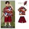 1º de junho infantil Roupas de desempenho infantil Reunião esportiva de alunos do ensino fundamental e médio Roupas de classe de jardim de infância estilo chinês Cheongsam Roupas de desempenho para meninos Maré