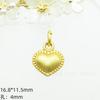 Collar colgante de joyería de cuentas de oro de 18 quilates bolsa de la suerte amor colgante de los deseos pulsera DIY accesorios para pulsera