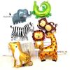 Amazon novo desenho animado animal simulação leão macaco leopardo balão de alumínio decorações para festa de aniversário infantil