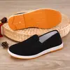 Caja Zapatos de Invierno para Hombre Zapatos de Tela Old Beijing para Hombre Slip-ons Transpirables Suela de Tendón de Buey Caña Alta Temporada Más Terciopelo Zapatos de Algodón Negros