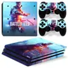 Pegatina para Consola Ps4 Pro Pegatina para Cuerpo Máquina de Pintura Pro Película Pegatina para Mando Campo de Batalla