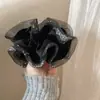 Diadema de terciopelo exquisito con pedrería estilo coreano de lujo ligero para mujer, diseño suave y único, banda elástica para coleta baja, modelo nuevo