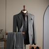 Terno Xadrez Terno Masculino Casual de Negócios Banquete Vestido de Casamento Terno Formal Profissional Terno Masculino Anfitrião