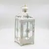 Lanterna Candelabro de Ferro Forjado Retrô Francês Lanterna de Cavalo para Pátio Ornamento de Chão Adereços de Arranjo para Decoração de Casamento ao Ar Livre