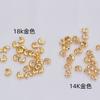Retenção de cor 18K pacote ouro crescente fivela posicionamento contas fechamento fivela acessórios diy pulseira artesanal colar frisado material atacado