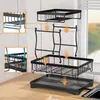 Estante para agua de cocina transfronterizo, estante para guardar platos, escurridor para encimera doméstica, estante para platos, estante escurridor, estante de almacenamiento de cocina de doble capa
