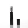 Botella de perfume de tubo cuadrado de aluminio de 10 ml, subenvasado de presión con tira, botella de spray de viaje conveniente, botella vacía de vidrio cosmético