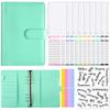 Pasta de emenda transfronteiriça Amazon A6 Macaron Hand Ledger Notebook Couro PU Dinheiro Orçamento Fichário