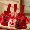 Bolsa con Cordón Bolsa de Lona para Dulces de Boda Bolsa Creativa de Caja de Dulces Bolsa Tote Bolsa de Tela para Boda Regalo de Boda Personalización