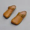 Pantuflas Baotou para Mujer, Calzado de Verano para Exterior, Moda Retro Tendencia 2026 Zapatos Casuales Hechos a Mano, Piel Suave, Suela Suave Zapatos Pequeños de Cuero
