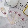 Decoración de Pastel para Hornear Cumpleaños Estrella Roja de Cinco Puntas Amor Fiesta Postre Inserto Corona Reflectante PU Enchufe