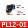 Conector Rápido Inserção Rápida Cotovelo Rosqueado de Plástico PL8-02/4-M5/6-01/10-03/16-04 Rosca Externa