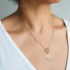 Amazon Luna Dorada Estrella León Ojo Maligno Colgante Collar Cadena de Clip Europea y Americana Medalla Regalo de Cumpleaños