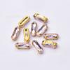 Fundo Dourado 5*15mm Oval Longo Vidro Garra Diamante Ponta Fundo Strass DIY Roupa Sapato Bolsa Decorativa Adesivo Nail Art Diamante Material