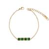 Producto Nuevo Más Vendido Estilo Ins Nicho Simple Moda Acero de Titanio Pulsera para Mujer Piedra Preciosa Colorida Fuente de Fábrica