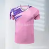 Uniformes de Badminton de Secagem Rápida para Homens, Mulheres e Crianças, Uniformes Respiráveis para Treinamento e Competição de Tênis de Mesa e Voleibol, Uniformes de Equipe com Texto Imprimível