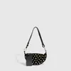 Bolso Mujer 2025 Otoño e Invierno Estilo Punk Bolso de Axila Diseño de Nicho Corea del Sur Bolso Cruzado con Remaches Metálicos Bolso de Hombro