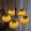Lámpara de Araña Vintage Estilo Americano Lámpara de Sala de Estar Restaurante Estilo Francés Luz Lujo Medio Latón Antiguo Vintage Lámpara de Dormitorio Lámpara de Araña