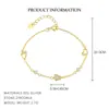 Joyería Transfronteriza de Plata de Ley S925 Amor Lujo Ligero Pulsera de Circonita Moda para Mujer Versátil Joyería Francesa Europea y Americana de Alta Gama