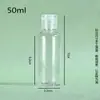 Fábrica de Origen Botellas de Plástico Transparentes con Tapa Flip-Top Tapa Mariposa de PET Botellas Exprimidoras Botellas Dosificadoras Cosméticas Grandes Cantidades en Stock