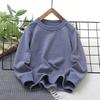 Camiseta Interior de Moda a Rayas de Cuello Redondo para Niños, Esencial para Uniforme Escolar, Venta al por Mayor de una Pieza desde Fábrica de Exportación de Qingdao, Se Puede Usar Afuera