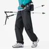 Pantalones Casuales Estilo Americano de Trabajo para Exteriores y Deportes Tres Pruebas Pantalones Tácticos Estilo Funcional Bolsillo con Cremallera Lateral Pantalones Largos de Pierna Recta